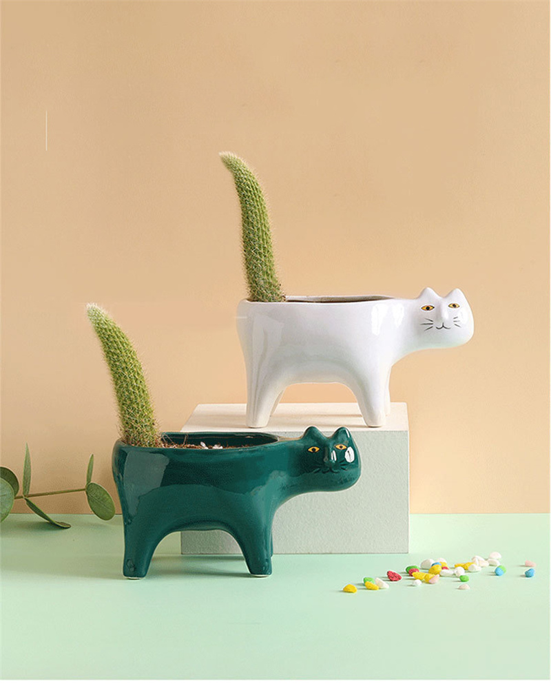 Sevimli Kedi Seramik Bahçe Sak - Snake Plant Ceramic incelemesi ve fiyatı