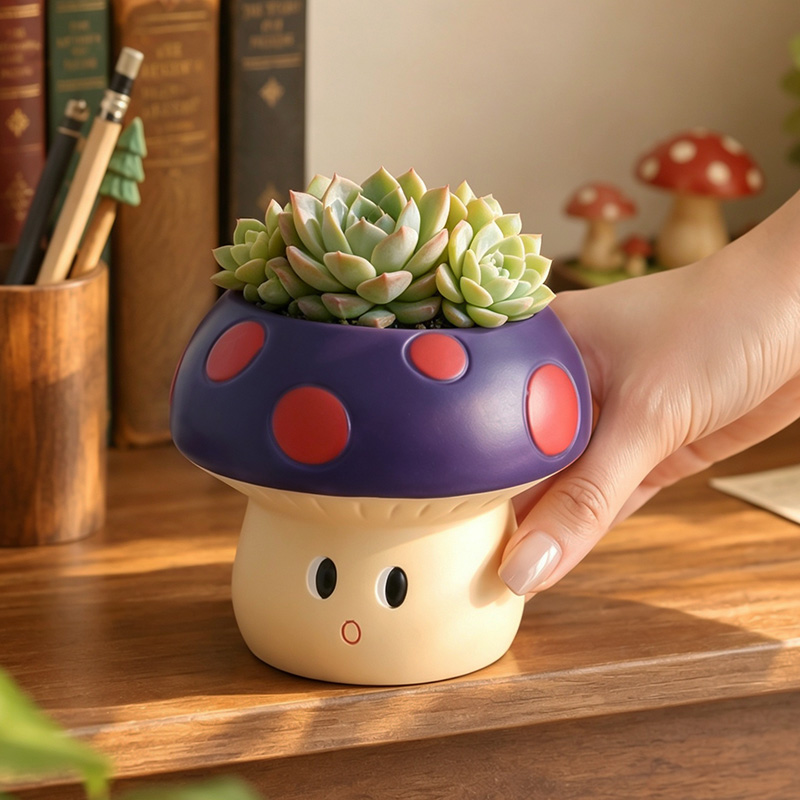 Sevimli Çizgi Film Mantar Reçi - Snake Plant Ceramic incelemesi ve fiyatı